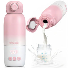 Umakep portable bottle warmer in compact size enables on-the-go feeding