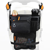 UMBEIBEI universal stroller organizer with insulated cup holders for on-the-go drinks.