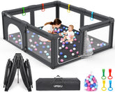 UMIKU baby playpen foldable setup view for quick assembly and safe play