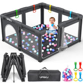 UMIKU foldable playpen assembly for quick, safe indoor setup and use