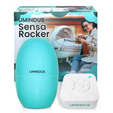 UMINDUS SensaRocker baby rocker on stroller outing for hands-free soothing.