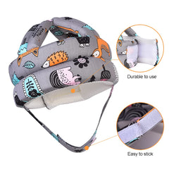 Umtiti baby helmet gray front-view highlights lightweight design for easy wear.