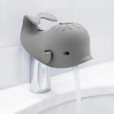 UMUACCAN baby bath faucet cover with grey whale design protects little hands during baths.