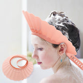 UMUACCAN baby shower cap with soft edge for gentle comfort during bath.