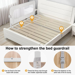 UNAPHO bed rail breathable mesh keeps air flowing and visibility clear.