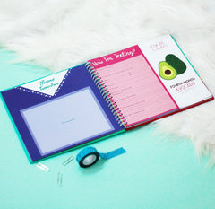 Unconditional ROSIE photo album layout keeps belly photos organized and easy to flip through.