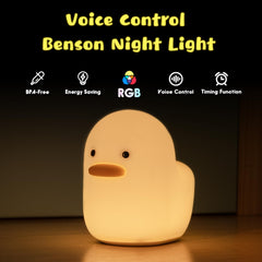 UNEEDE Benson night light wake command showcases voice control feature in action