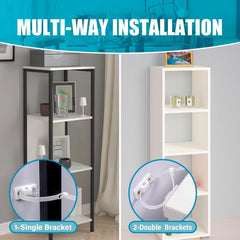 Unichild furniture-anchors-installation-wall shows step-by-step fix to prevent tipping incidents.