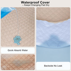 Unicorn Castle cover shows waterproof bottom to protect the pad from moisture.