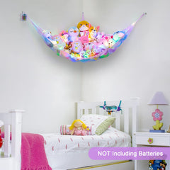 Unicorn Castle corner storage triangle uses corner space to tidy plush toys
