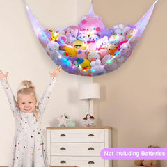 Unicorn Castle large capacity stuffed toy storage keeps rooms tidy