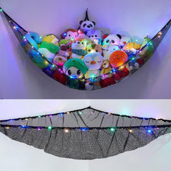 Unicorn Castle stuffed animals hammock front view demonstrates easy plush toy organization