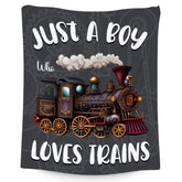 UNIKITTY Train Blanket closeup shows plush texture for comforting warmth