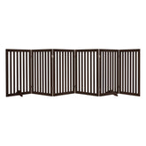 Unipaws 120-inch extra wide gate assembled in living room for wide doorway coverage