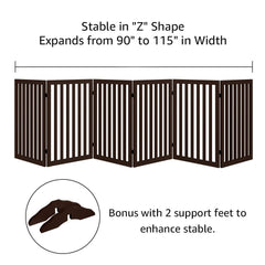 Unipaws 360-degree hinges bend for doorways stairs and hallways