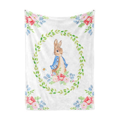 UNIQUE Rabbit blanket back white offers calming contrast for sensory comfort