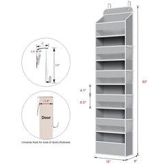 Univivi door hanging organizer with mesh window shows ventilation and visibility.