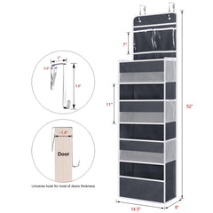 Univivi large-capacity nursery bathroom organizer maximizes vertical storage space.