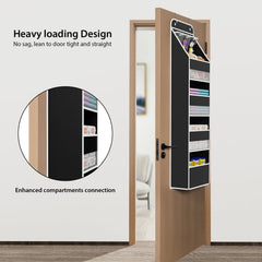 Univivi nursery door-hanging storage with six-pocket design keeps items visible and accessible