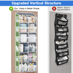 Univivi over-the-door organizer features reinforced bottom for sturdy load support.