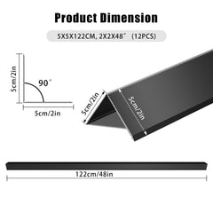 UNNAK wall corner guard 90-degree protection—sturdy aluminum anti-rust finish.