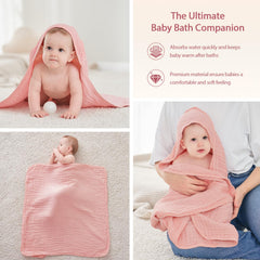Unnivoll baby towel CPSC-certified safety features reassure parents during bath time