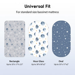 Unnivoll three-pack prints offer gender-neutral options for nursery styling.