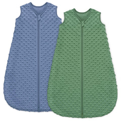 Unnivoll fleece baby sleep sack with plush dots for cozy bedtime
