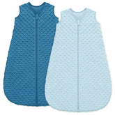 Unnivoll fleece sleep sack 0-6m plush dots design for cozy newborn sleep.