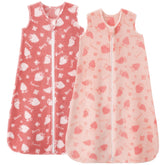 Unnivoll fleece sleep sack front view showing cozy warmth for 6-12 month babies