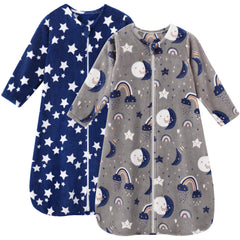 Unnivoll fleece sleep sack front view for baby warmth and safe sleep.