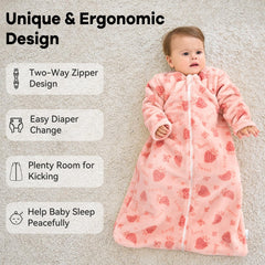 Unnivoll long-sleeve sleep sack roomy for kicking while staying warm