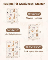 Unnivoll mini-crib-sheet in soft microfiber against baby skin for comfort.