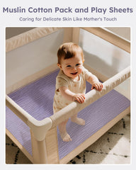 Unnivoll mini crib sheets fit mattress demonstrates snug secure fit for safety