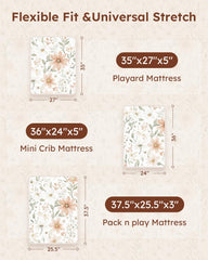 Unnivoll mini-crib sheets soft microfiber gentle on baby skin