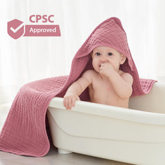 Unnivoll muslin cotton 6-layer towel shows breathable fabric and high absorbency