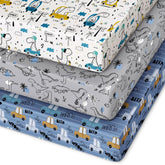 Unnivoll Pack and Play Sheets fit 38x26 securely for compact mini crib mattresses.
