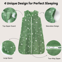 Unnivoll sleep sack inner soft fleece close-up for skin-friendly comfort