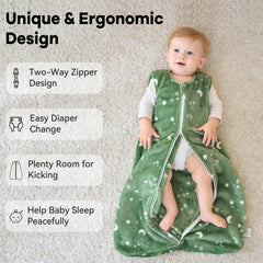 Unnivoll sleep sack roomy fit supports kicking with warm coverage