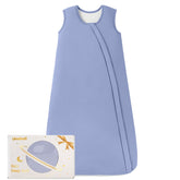 Unnivoll sleep sack haze blue front view offers cozy comfort for safe sleep