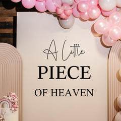 Unonede A Little Piece of Heaven Decal wall detail showing elegant black design