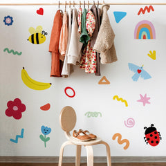 Unonede peel-and-stick decals apply easily on clean surfaces.