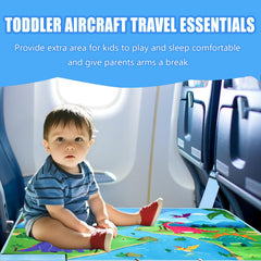 UNTREE Toddler Airplane Bed soft-velvet fabric boosts home-like comfort aboard.