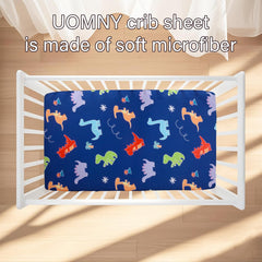 UOMNY polyester fabric crib sheet feels soft against baby's skin