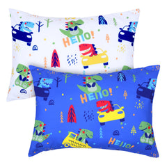 UOMNY dinosaur toddler pillowcase 13x18 blue for comfortable nights