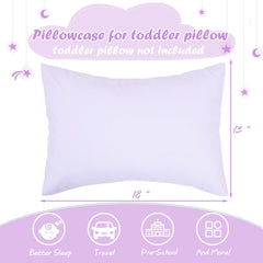 UOMNY unicorns 12x16 blue-white pillowcase fits small toddler pillows.
