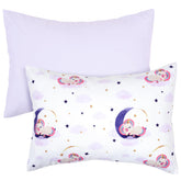 UOMNY unicorns 13x18 blue-white pillowcase for toddlers.