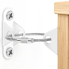 Uordirya furniture anchors secure a dresser for safer daily use.
