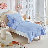 UOZZI Bedding toddler set reversible comforter demonstrates cozy warmth for nap time.