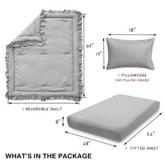 UOZZI BEDDING pillowcase 13x18 ideal for standard toddler pillow